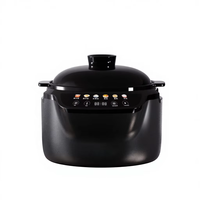 Marmite Électrique Multifonction avec Couvercle en Céramique Blanche - 1,5-2,5 L, Menus Préprogrammés, Minuteur et Réservation, pour une Cuisine Saine, Aliments pour Bébé