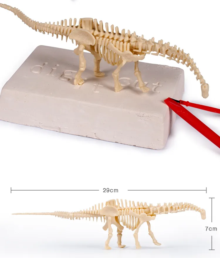 Dino Eggs Dig Kit Discover Dinosaur Toys for Kids Excavation Break Open Fossil Archaeology Science STEM