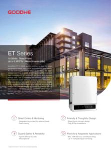 Sistema Solar Híbrido Goodwe Serie GW de 15KW a 30K-ET, Clase IP66 para un Rendimiento Confiable en Condiciones Exteriores GW15/20/25/29.9/30K-ET Go - Product Image 3