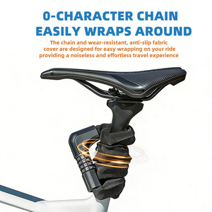 Candado <span class=keywords><strong>de</strong></span> Cadena con Contraseña Personalizado AFTFA para Bicicleta <span class=keywords><strong>de</strong></span> Montaña, Motocicleta, Bicicleta Eléctrica, Scooter Eléctrico Resistente - Product Image 5