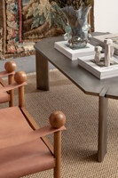 Table basse en acier inoxydable 201, effet tréfilé vieilli, style médiéval, taille personnalisable, mobilier de maison