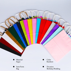 Sac en papier kraft style sac à main, imprimé Noël et Nouvel An, avec logo, épaissi, pour vêtements, thé au lait, pain, pâtisserie, café à emporter - Product Image 1