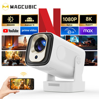 Proyector de Cine en Casa HY310 1080P Android 14, Portátil, 330 ANSI, Enfoque Automático, Corrección Trapezoidal Automática, 8K, BT, Air Mouse, Control Remoto por Voz, HIFI