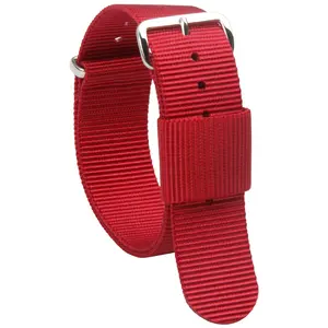 厂家生产酒红色尼龙表带20毫米22毫米表带丹尼尔·惠灵顿表带