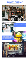 Populaire Mobile Food Truck Long Horse Box Remorque Café Bar Café Couleur Personnalisé Café Horse Bar Remorque