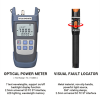 Kit d'outils de terminaison de fibre optique FTTH avec compteur de puissance, câble de descente, dénudeur de fibre, VFL, kit d'outils de fusion de fibre