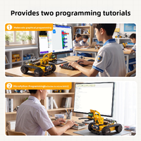 Kit de Coche Inteligente Microbit de Chipboard Yahboom Last:bit, Robot Educativo Programable con Brazo Robótico y Programación en Python