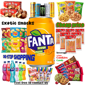 Bevanda esotica Soda aromatizzata all'arancia 330ml bibita gassata - Product Image 3