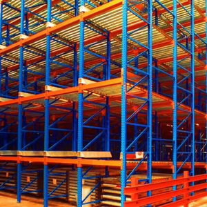 Estante de flujo de gravedad resistente con pistas de rodillos para almacenamiento en almacén Estante de rodillos de gravedad - Product Image 5