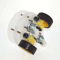 OKY5026-1 Kit de châssis de voiture robot intelligent bricolage encodeur de vitesse 2WD pour Kit de démarrage éducatif