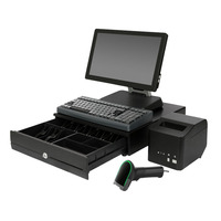 Système de point de vente à écran simple ou double, machine POS économique tout-en-un, Windows Android, caisse enregistreuse pour restaurant et épicerie