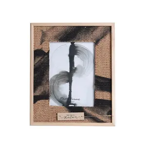 Cornice per foto in legno mdf 18x24 8*10 in tessuto personalizzato sublimazione K & B per la decorazione domestica