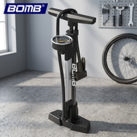 Pompe à air pour vélo en acier haute pression BOMB avec manomètre numérique, plage 130-160 PSI, adaptateur de valve, fonctionnement manuel, LIVRAISON RAPIDE