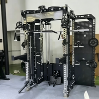 Nouvelle machine fonctionnelle intégrée de pointe avec Lat Pulldown, Low Row, Smith Cable Crosser et double colonne de poids