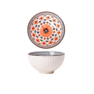 Jiferramenta potes de sopa de rice ramen, conjunto de tigelas de porcelana para casamento, de cerâmica e boêmio, 4.5 polegadas - Product Image 4