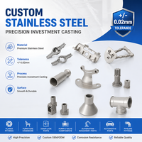 Pièces moulées par investissement en acier inoxydable 304 316 316L, usine de moulage à la cire perdue, pièces usinées CNC sur mesure OEM, tolérance de 0,02