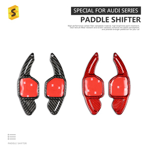 Embellecedor <span class=keywords><strong>Interior</strong></span> de Coche ES, Accesorios de <span class=keywords><strong>Interior</strong></span> de Coche, Levas de Cambio para Volante para <span class=keywords><strong>Leon</strong></span> <span class=keywords><strong>Cupra</strong></span> MK3, Piezas de Coche en Fibra de Carbono - Product Image 3