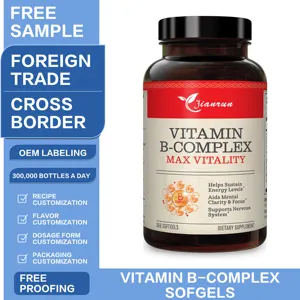 Vitamin B Complex Natural Vitamin B2 Softgel Capsules Supplement Sustain Energy Capsules