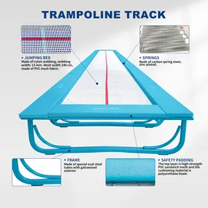 Gaofei Trampolim de alta qualidade para treinamento de ginástica, tamanho personalizado, trampolim longo para treinamento de ginástica