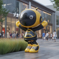 Magasin de sculpture en fibre de verre personnalisé-Personnages de dessins animés populaires en ligne, Figurines d'animaux, Articles d'affichage à grande échelle en plein air