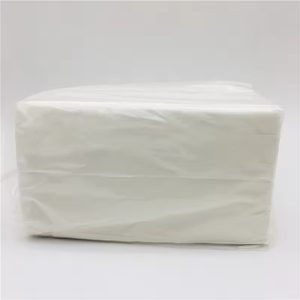 Servilletas de Papel Desechables Personalizadas de 1 Capa, Blancas, Plegadas en Forma de Bolsa, para Hoteles y Restaurantes - Product Image 1