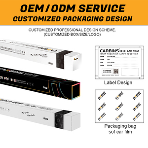 Carbine 5% 30% 70% 80% VLT controllo del calore del sole Nano ceramica finestra solare Auto tinta pellicola UV protezione <span class=keywords><strong>2</strong></span> strati Auto finestra tinta pellicola - Product Image 3