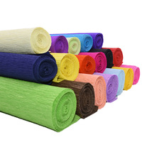 Papier en crêpe coloré, 50cm x 2.0m, emballage personnalisé de qualité supérieure, pour Art, artisanat, prix d'usine