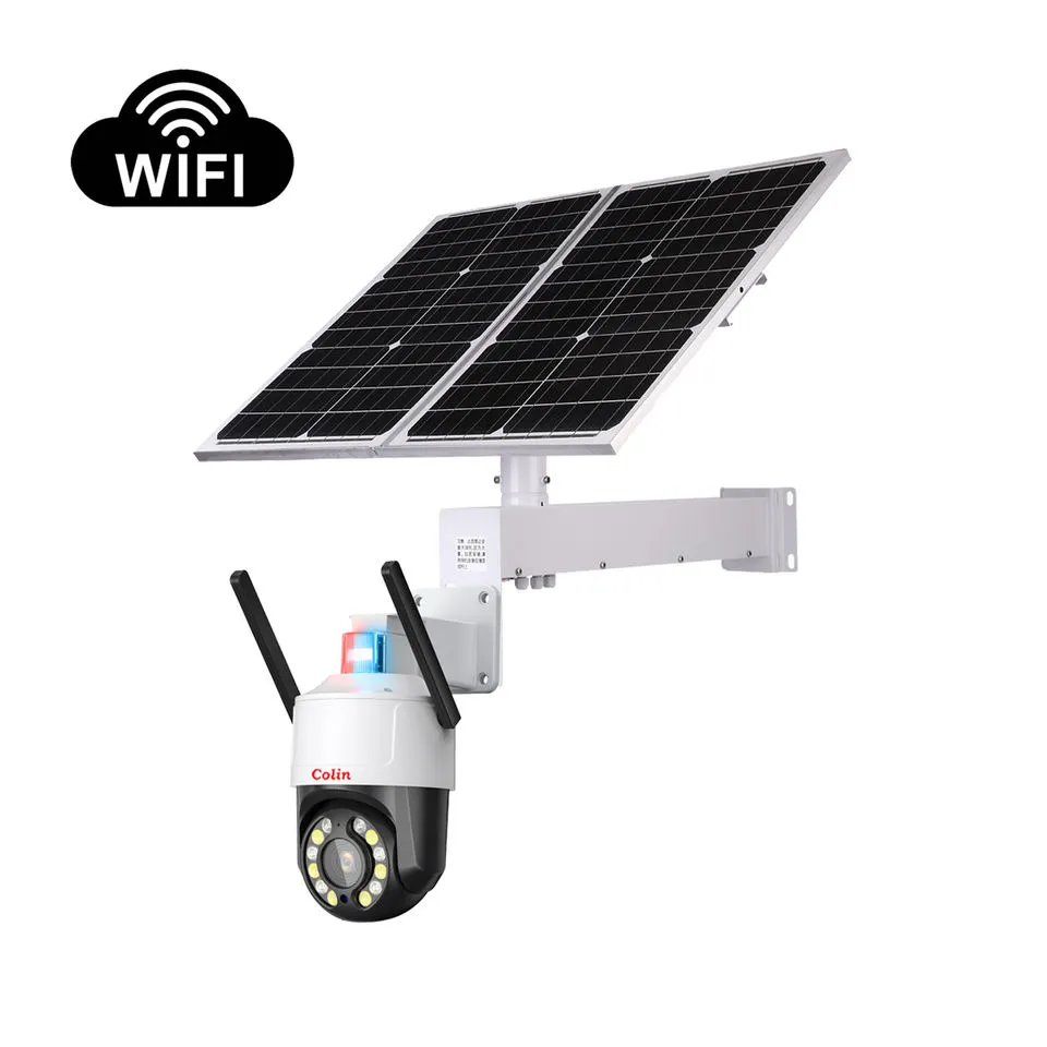 2MP Low Power Wireless 360 Web Ptz Outdoor 4G Solar Ip Wifi Security Camera System cctv Network Camera