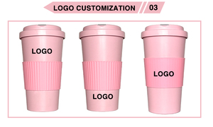 Gobelets réutilisables en plastique imitation bambou 20 oz, incassables, pour boire directement, écologiques, avec paille intégrée - Product Image 3