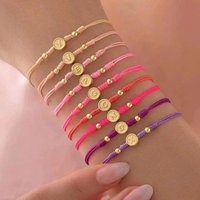 Vente directe en gros de perles lettres de l'alphabet de A à Z, breloques, perles initiales plaquées or, accessoires de bijoux