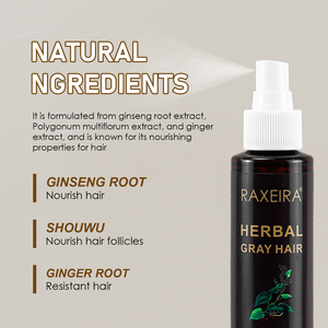 <span class=keywords><strong>Spray</strong></span> pour <span class=keywords><strong>cheveux</strong></span> de marque privée 100ml d'ingrédients à base de plantes de ginseng préviennent la perte de <span class=keywords><strong>cheveux</strong></span> réparation blanc noircissement laque pour <span class=keywords><strong>cheveux</strong></span> <span class=keywords><strong>blancs</strong></span> à noirs - Product Image 4