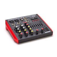 Mezclador de Audio y Video Profesional Lane BN-4P81, Mezclador de Audio con Batería para DJ en Vivo, Mezclador de Audio Profesional de 4 Canales, Sistema de Consola de Sonido Profesional