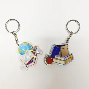 Tùy chỉnh in Acrylic Keychain làm cho riêng rõ ràng nhựa Epoxy Acrylic Keychain quyến rũ ảnh kỹ thuật số