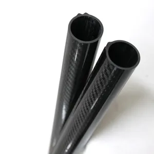 Professional custom 3k carbon fiber spearfishing barrel tube round shape for carbon fiber fishing tube