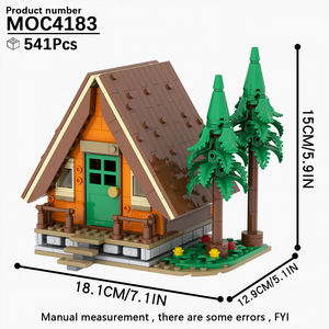City MINI Maisonnette dans les Arbres Cabane dans les <span class=keywords><strong>Bois</strong></span> Modèles de <span class=keywords><strong>Construction</strong></span> Kits Cadeaux Jouets Parc DIY MOC Blocs de <span class=keywords><strong>Construction</strong></span> Jouets pour Enfants MOC4183 - Product Image 2