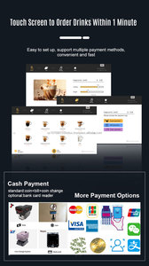 Professional grade <b>coffee</b> vending <b>machine</b> with Swiss Ditting grinder, <b>automatic</b> cup dropping and <b>automatic</b> capping system - Product Image 3