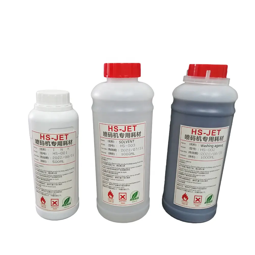 Tinta de solvente para impressora cij inkjet, 500ml, grande volume, garrafa de tinta