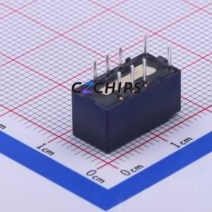 TX2-12V Signal Relay DIP,7.4x15mm Relay 12V 2 Changeover: 2C (DPDT-Changeover)::: 220V-DC Silver + Gold Plated - Product Image 2
