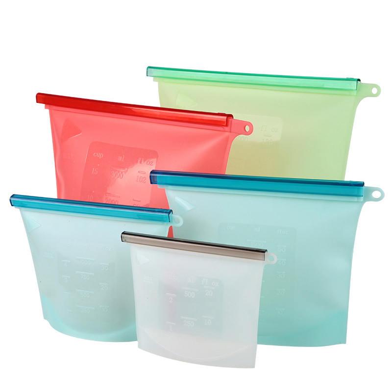 1000 мл многоразовые силиконовые пакеты для хранения пищи для марината мяса, хлопьев, сэндвичей, закусок, предметов для путешествий, домашняя организация