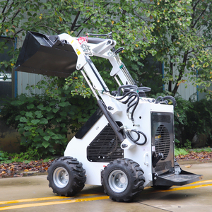 FREE SHIPPING Small Cheap Skid Steer <b>Gasoline</b> with Bucket Different Skidsteer Bagger Mini - Product Image 1