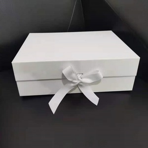 Factory Direct Luxury Folding <b>Magnetic</b> <b>Gift</b> <b>Box</b> Flip Design Ribbon Handle Custom Logo Recyclable for Holiday <b>Gift</b> Packaging - Product Image 5