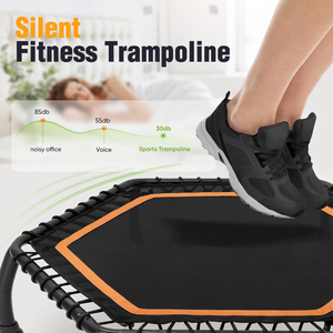 Trampolín Elástico <span class=keywords><strong>Profesional</strong></span> Silencioso de 40 Pulgadas, Plegable, <span class=keywords><strong>Mini</strong></span> Trampolín de Fitness con Barra en T Ajustable, Alta Capacidad de 330 Libras - Product Image 5