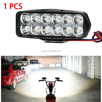 Feux de brouillard pour moto 12V, projecteurs LED de travail, supports de montage, accessoires de voiture MT-12LED-12W