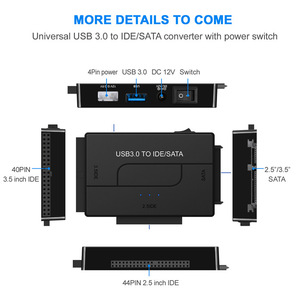 Adaptador USB 3.0 a IDE SATA para convertir unidades externas HDD de 2.5 y 3.5 pulgadas - Product Image 2