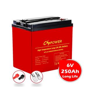 CSPower 6V 250Ah batteria GEL ad alta temperatura per BTS Station cina produttore VS: LEOCH HTL6-250 ZYL - Product Image 1