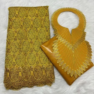 Encaje de Dubái Ecológico de Poliéster/Algodón Bordado para Tela de Malla Voile, Tejido Impermeable para Vestidos de Novia de Niñas/Niños - Product Image 4
