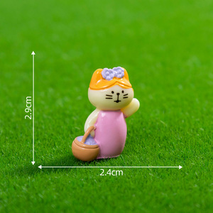 Adorables figurines de chats Zakka Onsen en résine, miniatures pour jardin féerique DIY, bonsaï, décoration maison & bureau & boîte surprise - Product Image 5