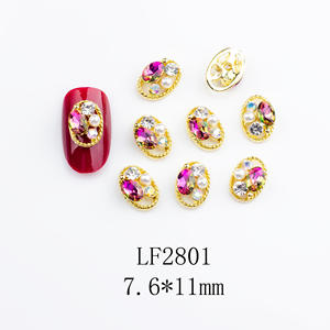 Joyería Xuanjia K9, Estilo Japonés, Ovalada, en Forma de Lágrima, con Diseño de Corona, Aleación de Proteína, Joyería Hueca con Incrustaciones de Diamantes - Product Image 6