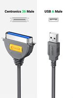UGREEN USB a puerto paralelo USB a IEEE1284 CN36 adaptador de cable de impresora Centronics durabilidad
