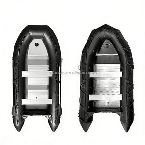 Bateau de pêche gonflable Aisunss, kayak, canoë, radeau, annexe, hovercraft avec fond pneumatique - Product Image 1